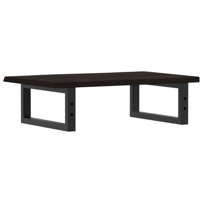 Deska Pod Umyvadlo Nástěnná Ocel A Masivní Dubové Dřevo