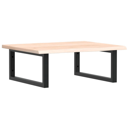 Deska Pod Umyvadlo Nástěnná Ocel A Masivní Dubové Dřevo