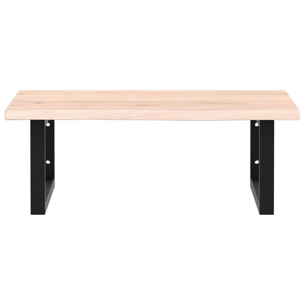 Deska Pod Umyvadlo Nástěnná Ocel A Masivní Dubové Dřevo