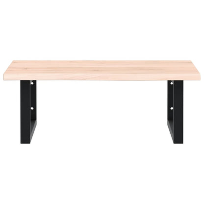 Deska Pod Umyvadlo Nástěnná Ocel A Masivní Dubové Dřevo