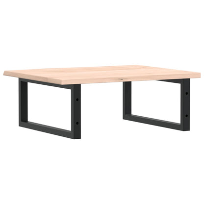 Deska Pod Umyvadlo Nástěnná Ocel A Masivní Dubové Dřevo