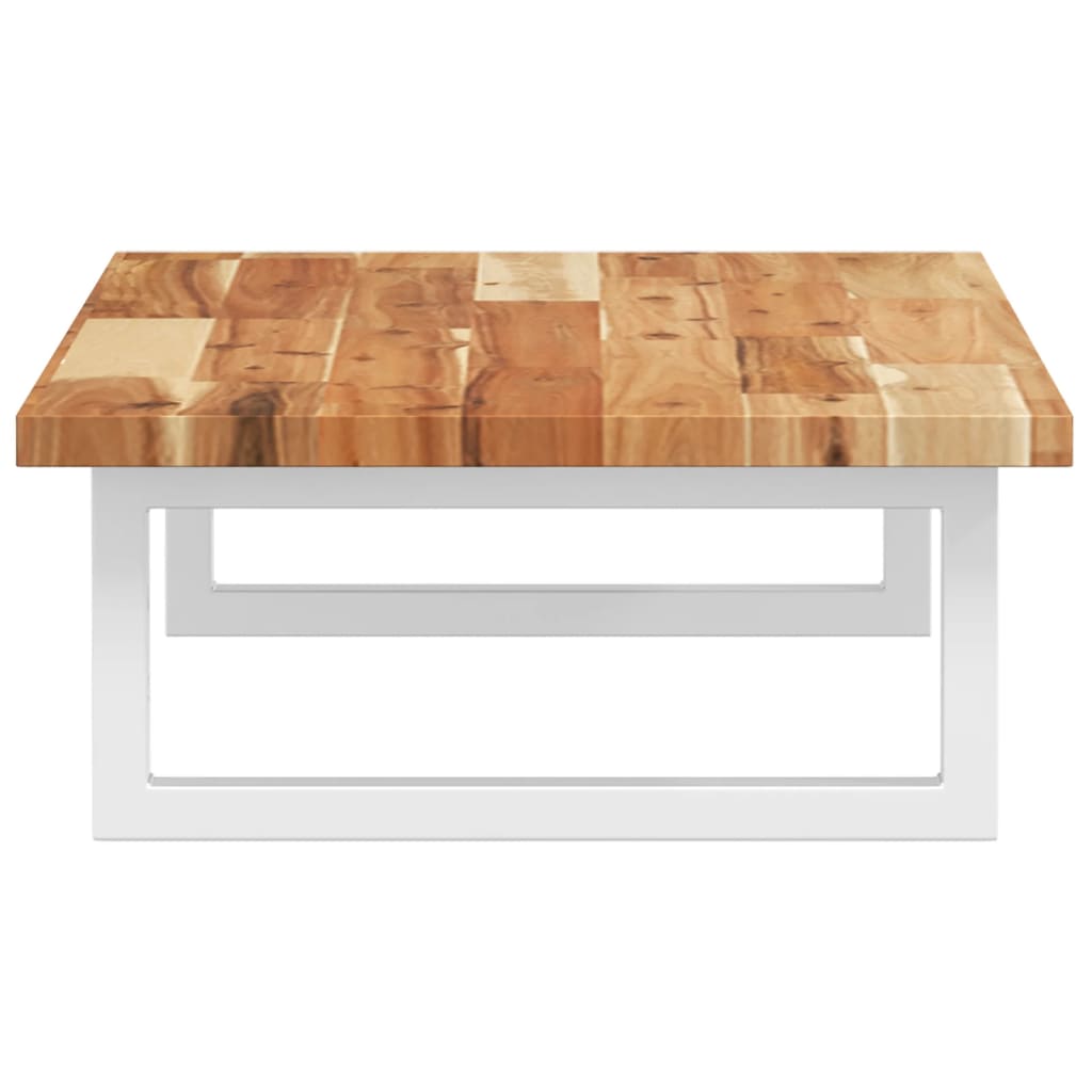 Deska Pod Umyvadlo Nástěnná Ocel A Masivní Akáciové Dřevo