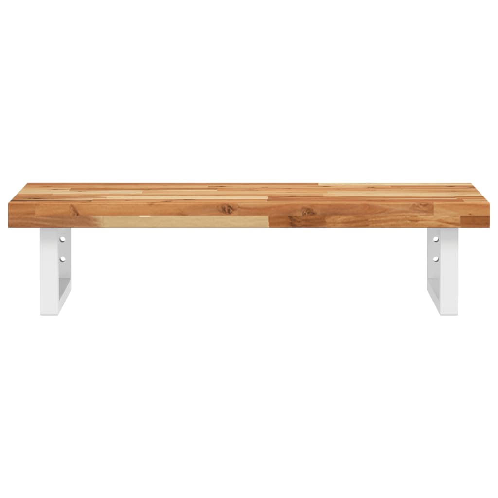 Deska Pod Umyvadlo Nástěnná Ocel A Masivní Akáciové Dřevo