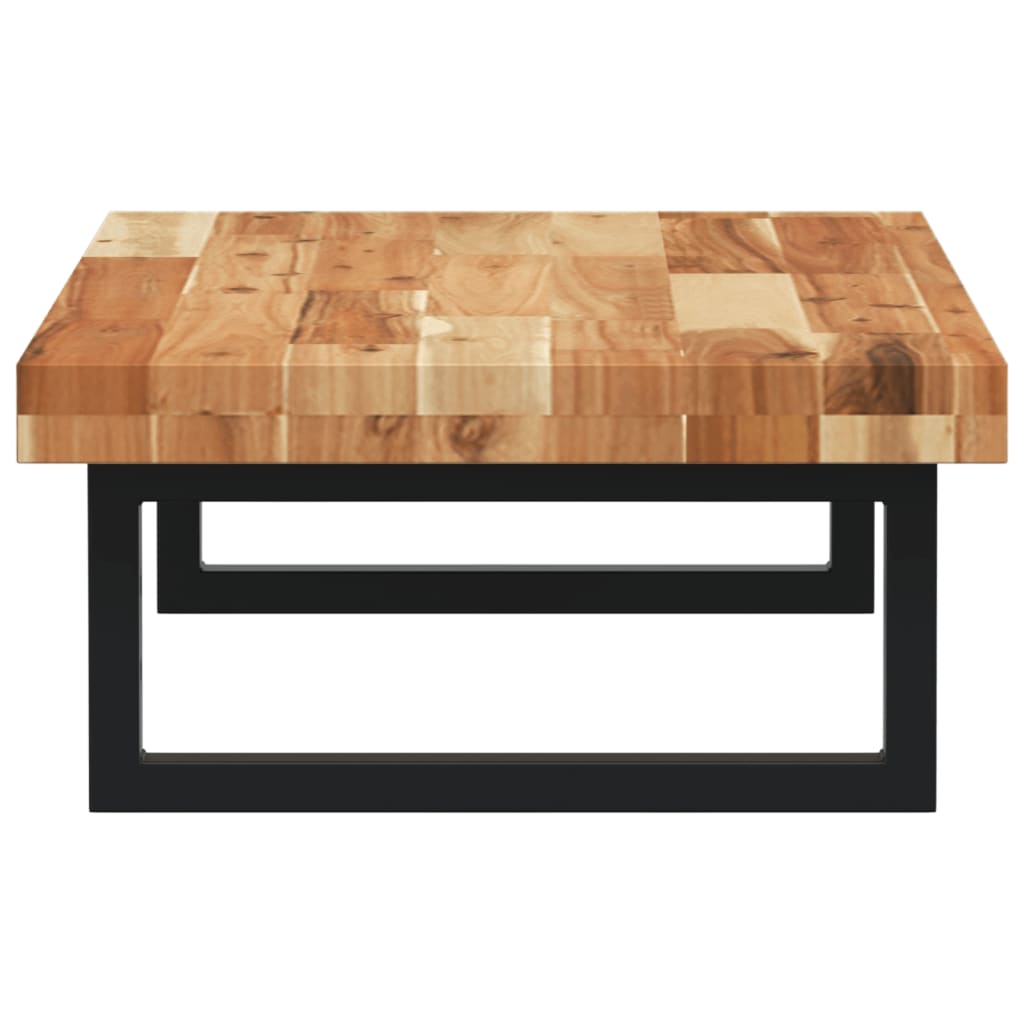 Deska Pod Umyvadlo Nástěnná Ocel A Masivní Akáciové Dřevo