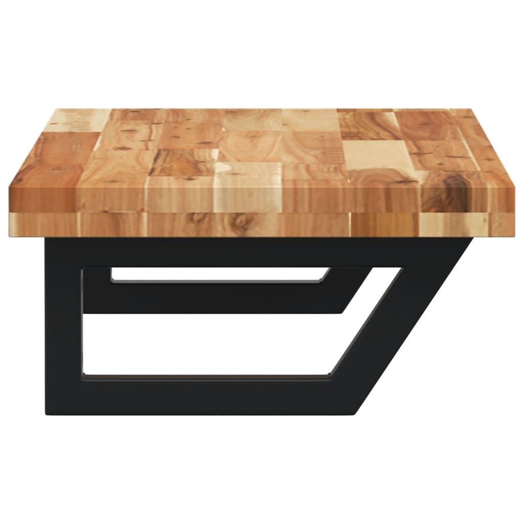 Deska Pod Umyvadlo Nástěnná Ocel A Masivní Akáciové Dřevo