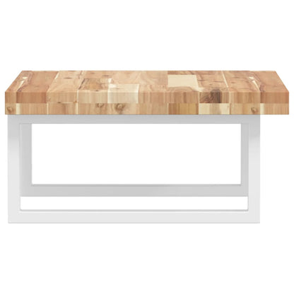 Deska Pod Umyvadlo Nástěnná Ocel A Masivní Akáciové Dřevo
