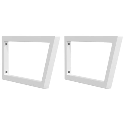 Deska Pod Umyvadlo Nástěnná Ocel A Masivní Akáciové Dřevo Hnědá A Bílá