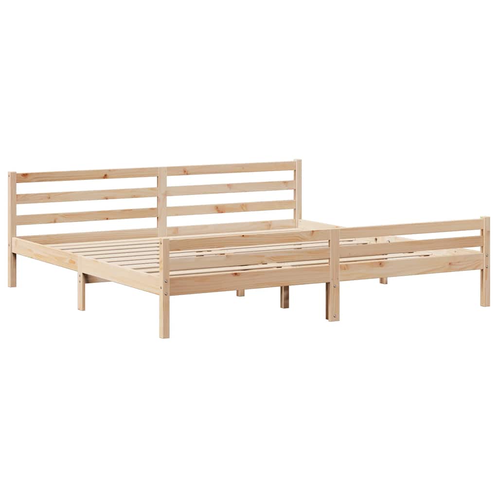 Postel Bez Matrace Masivní Borovice