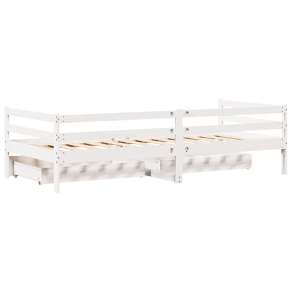 Válenda Se Zásuvkami 90 X 200 Cm Masivní Borovice