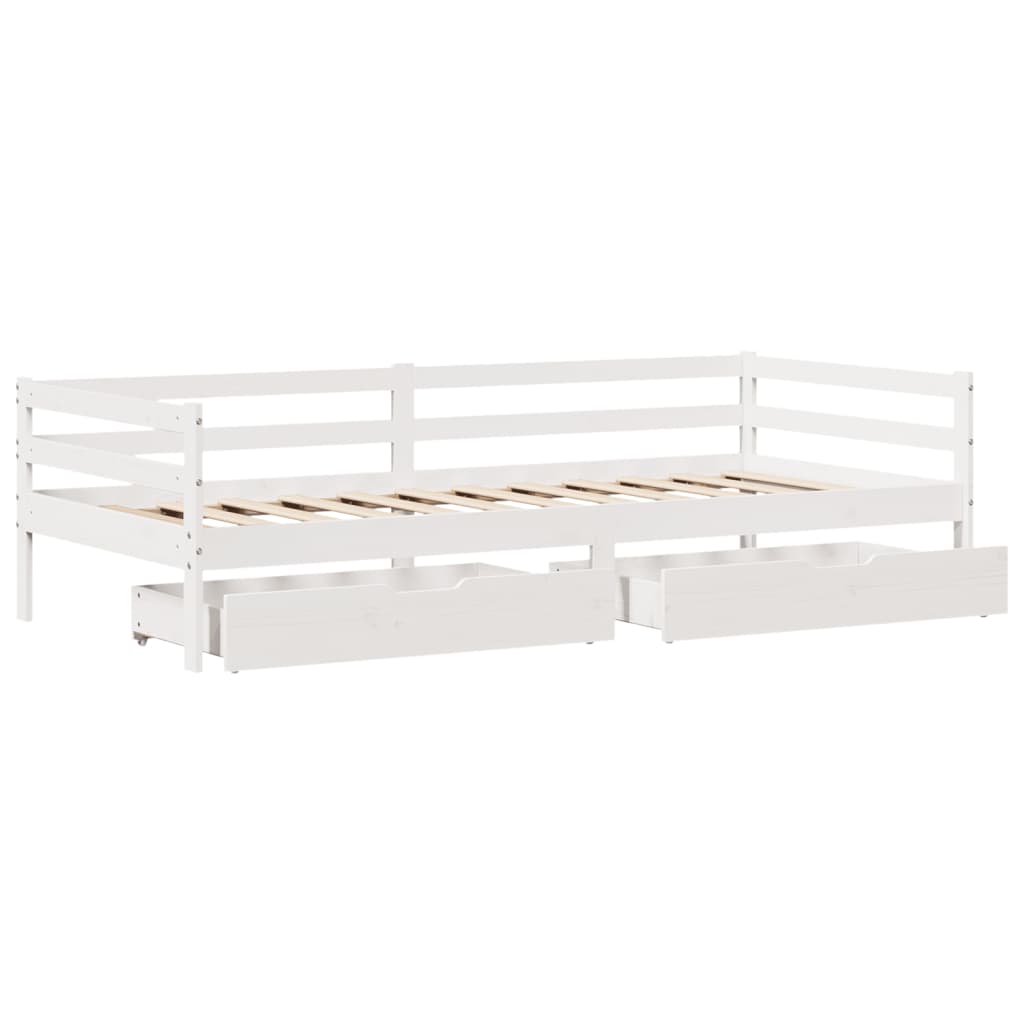 Válenda Se Zásuvkami 90 X 200 Cm Masivní Borovice