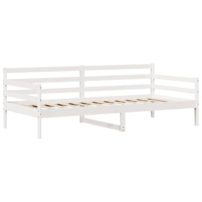 Válenda Se Zásuvkami Bílá 90 X 190 Cm Masivní Borovice