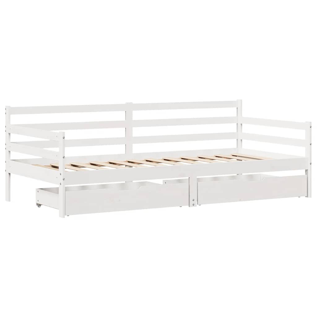 Válenda Se Zásuvkami 90 X 200 Cm Masivní Borovice