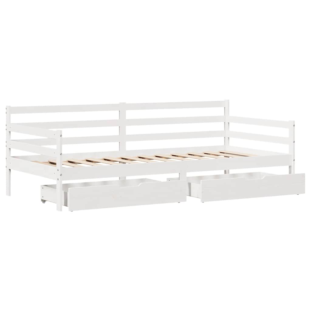 Válenda Se Zásuvkami 90 X 200 Cm Masivní Borovice