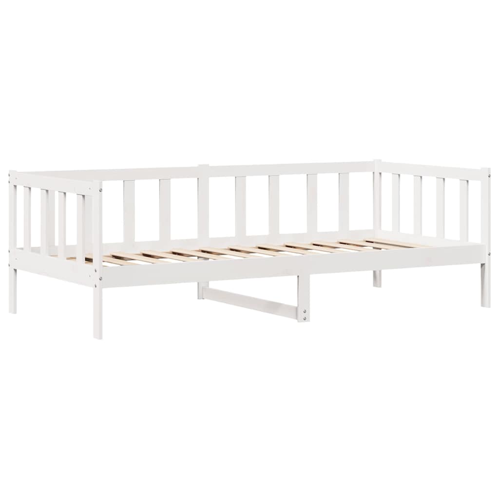 Válenda Se Zásuvkami Bílá 80 X 200 Cm Masivní Borovice