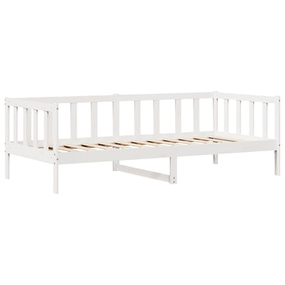 Válenda Se Zásuvkami Bílá 80 X 200 Cm Masivní Borovice