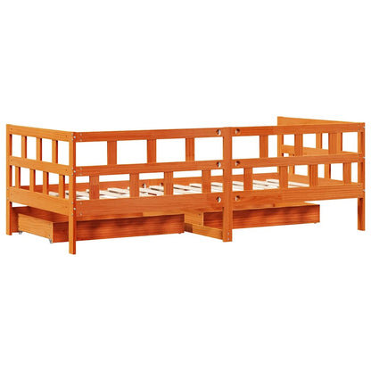 Válenda Se Zásuvkami Bez Matrace Dřevo
