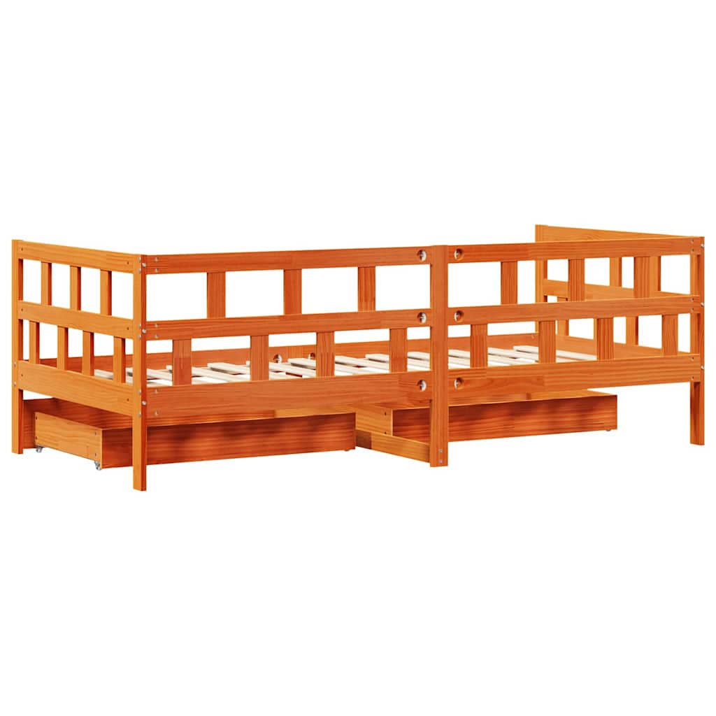 Válenda Se Zásuvkami Masivní Borovice