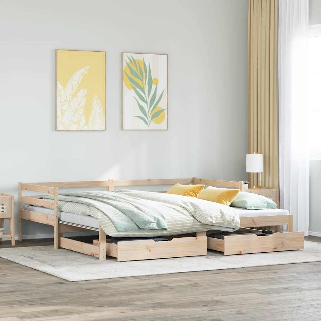 Válenda S Přistýlkou A Zásuvkami Bez Matrace 90X190 Cm