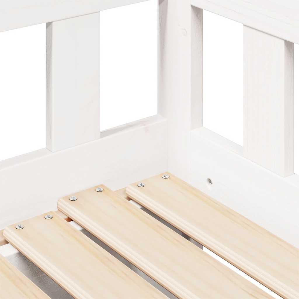 Válenda S Přistýlkou A Zásuvkami Bez Matrace Bílá 90X200 Cm
