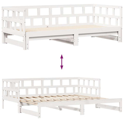 Válenda S Přistýlkou A Zásuvkami Bez Matrace Bílá 90X200 Cm