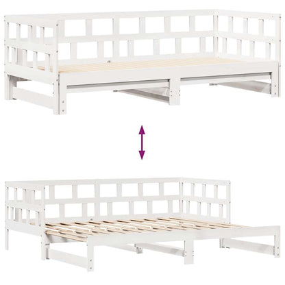 Válenda S Přistýlkou A Zásuvkami Bez Matrace Bílá 80X200 Cm