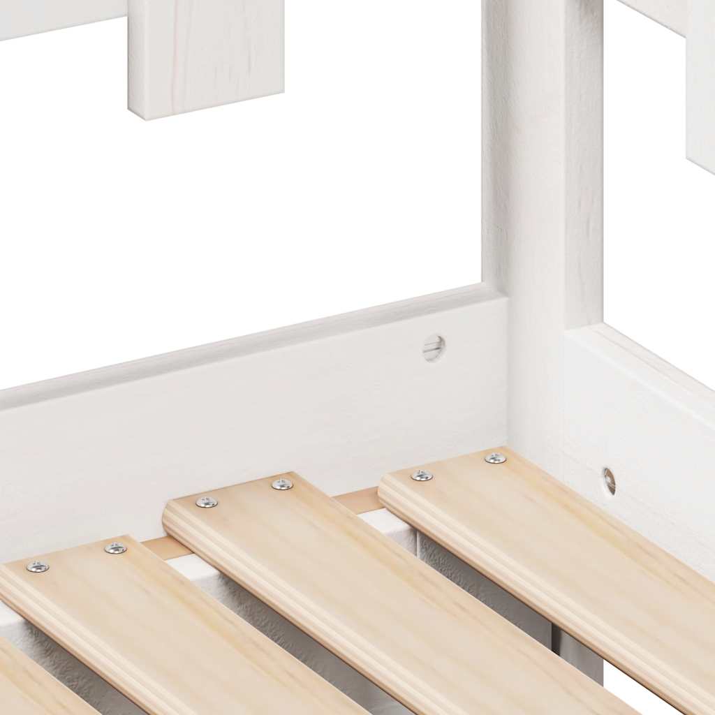 Válenda S Přistýlkou A Zásuvkami Bez Matrace Bílá 80X200 Cm