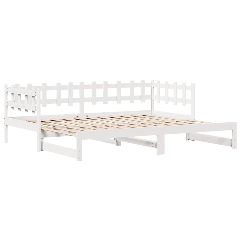 Válenda S Přistýlkou A Zásuvkami Bez Matrace Bílá 90X190 Cm