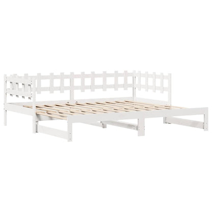 Válenda S Přistýlkou A Zásuvkami Bez Matrace Bílá 90X190 Cm