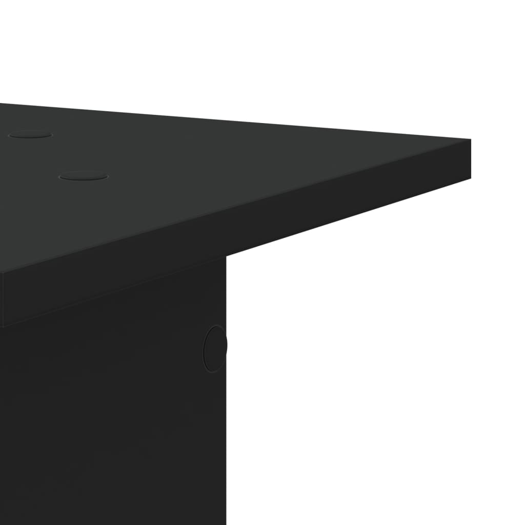 Stojany Na Reproduktory 2 Ks Černé Kompozitní Dřevo