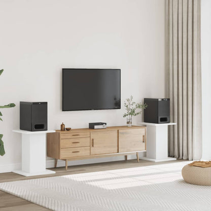 Stojany Na Reproduktory 2 Ks Černé Kompozitní Dřevo