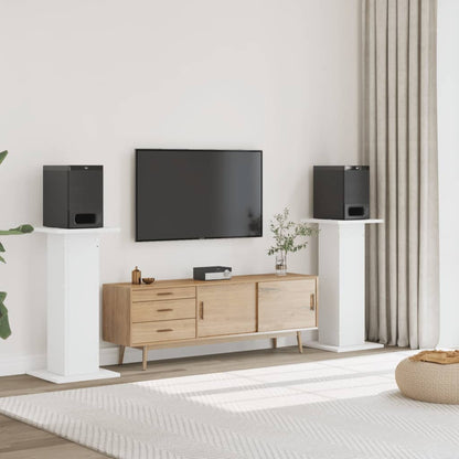 Stojany Na Reproduktory 2 Ks Černé Kompozitní Dřevo