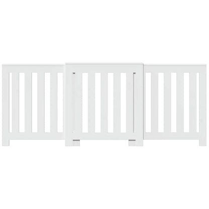 Kryt Na Radiátor Bílý 205 X 21,5 X 83,5 Cm Kompozitní Dřevo Bílá