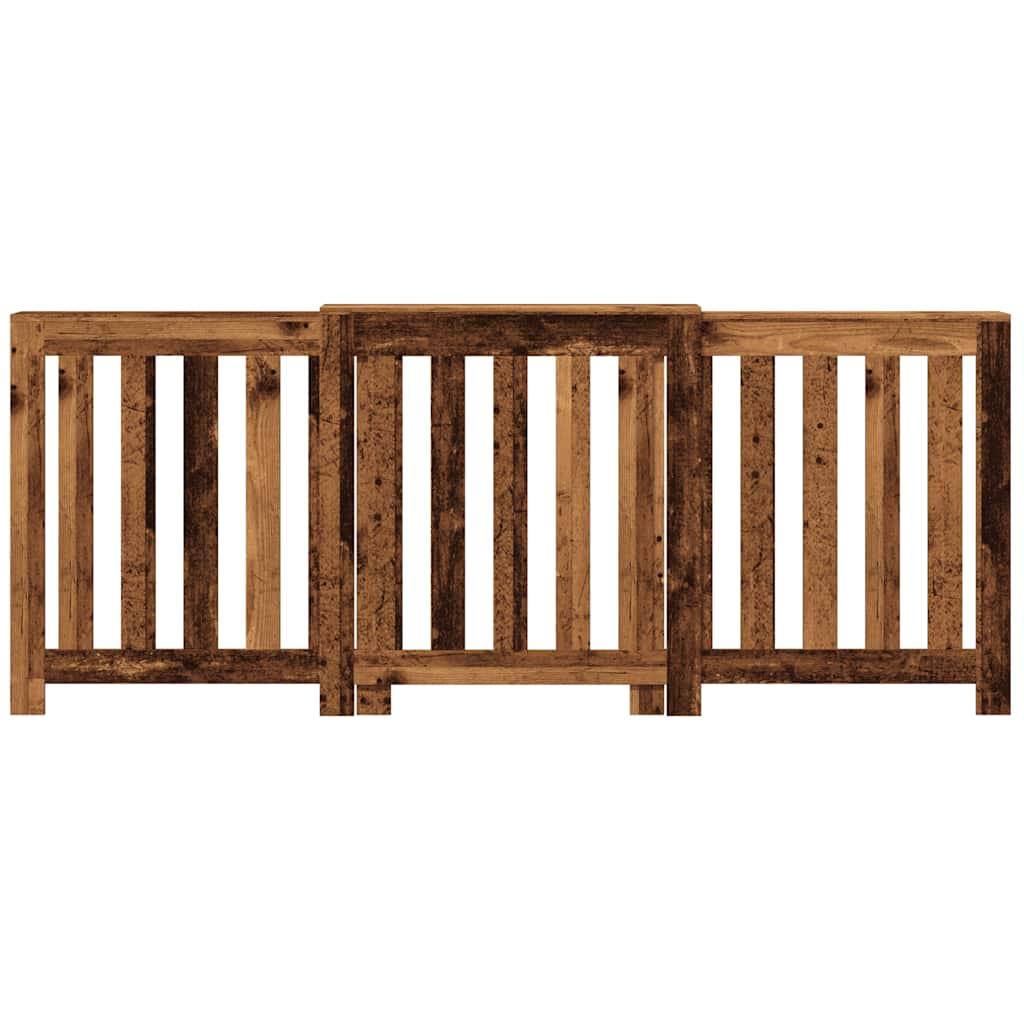 Kryt Na Radiátor Old Wood 205 X 21,5 X 83,5 Cm Kompozitní Dřevo Staré Dřevo