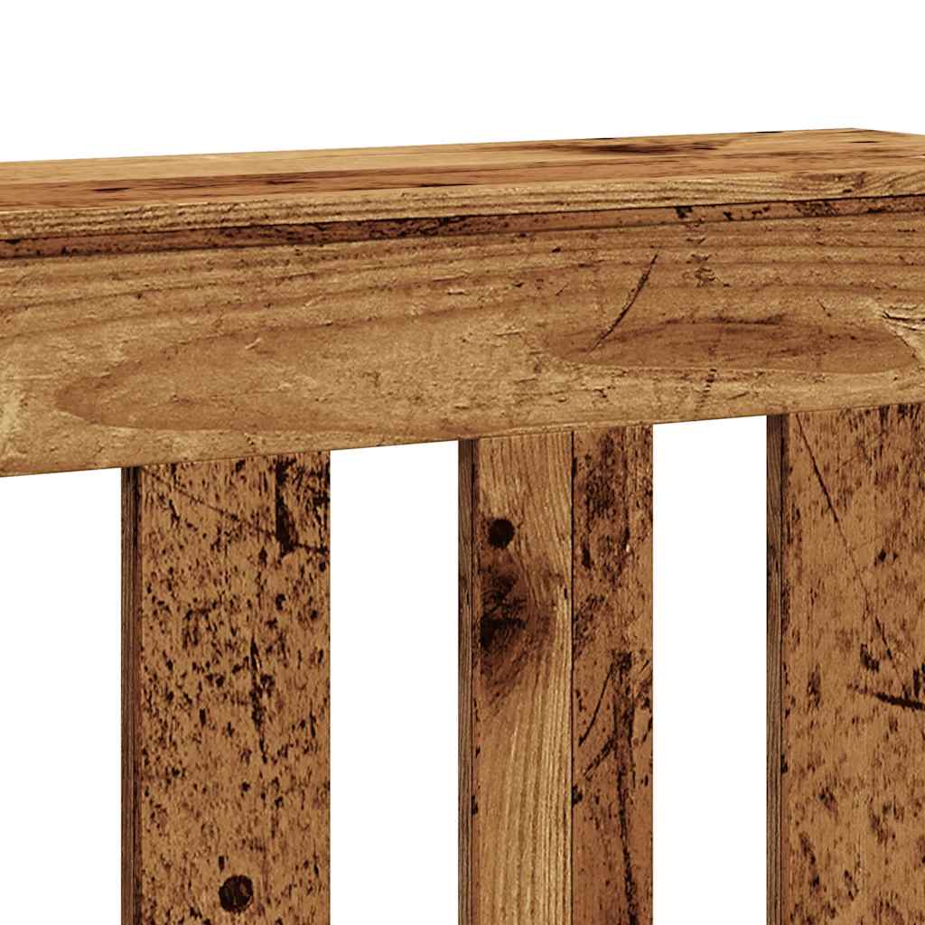 Kryt Na Radiátor Old Wood 205 X 21,5 X 83,5 Cm Kompozitní Dřevo Staré Dřevo