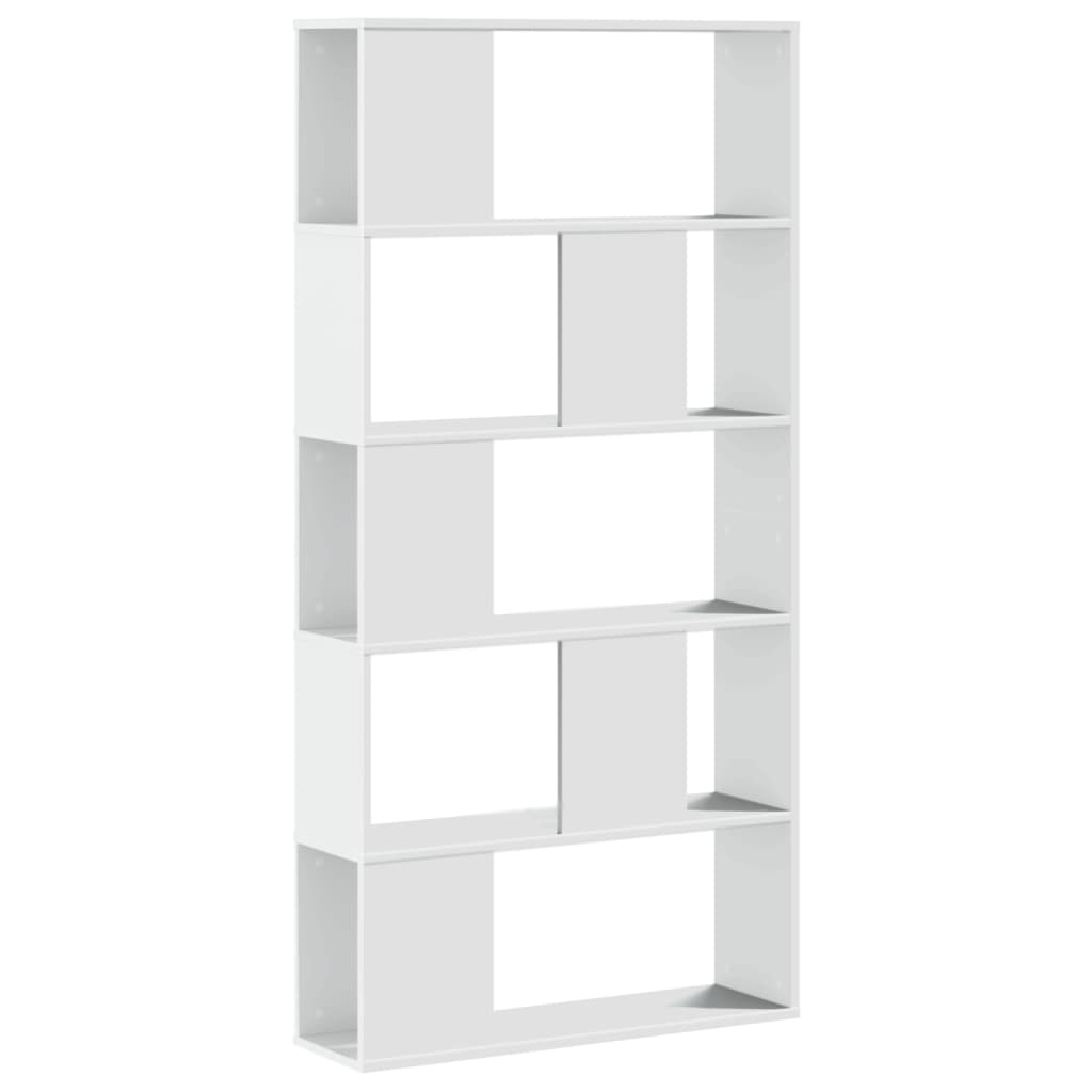 Knihovna 5Patrová 80,5 X 23,5 X 162,5 Cm Kompozitní Dřevo