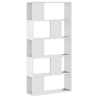 Knihovna 5Patrová 80,5 X 23,5 X 162,5 Cm Kompozitní Dřevo