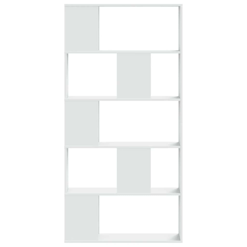 Knihovna 5Patrová 80,5 X 23,5 X 162,5 Cm Kompozitní Dřevo
