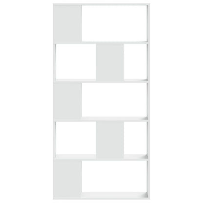 Knihovna 5Patrová 80,5 X 23,5 X 162,5 Cm Kompozitní Dřevo