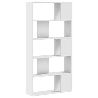 Knihovna 5Patrová 80,5 X 23,5 X 162,5 Cm Kompozitní Dřevo
