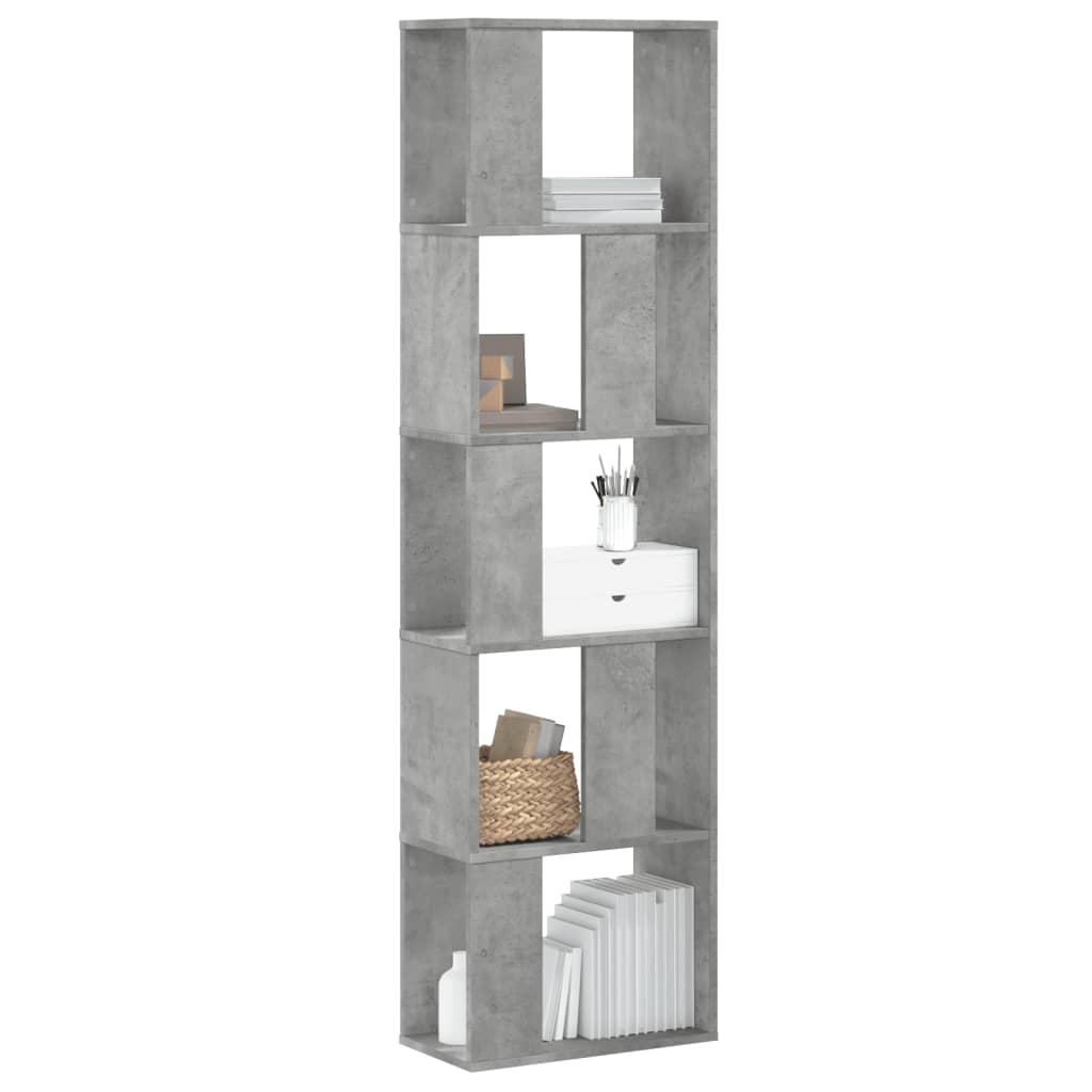 Knihovna 5Patrová 80,5 X 23,5 X 162,5 Cm Kompozitní Dřevo