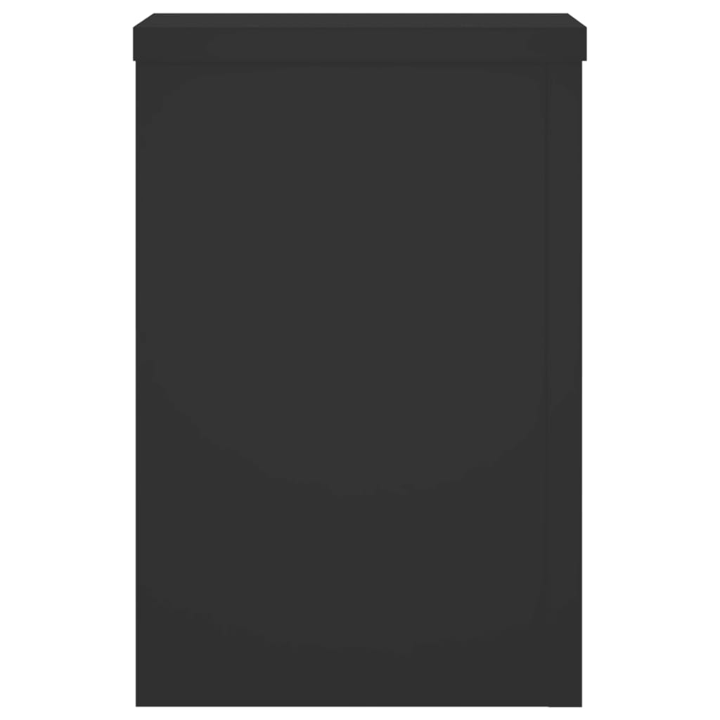 Stojany Na Rostliny 2 Ks Černé Kompozitní Dřevo