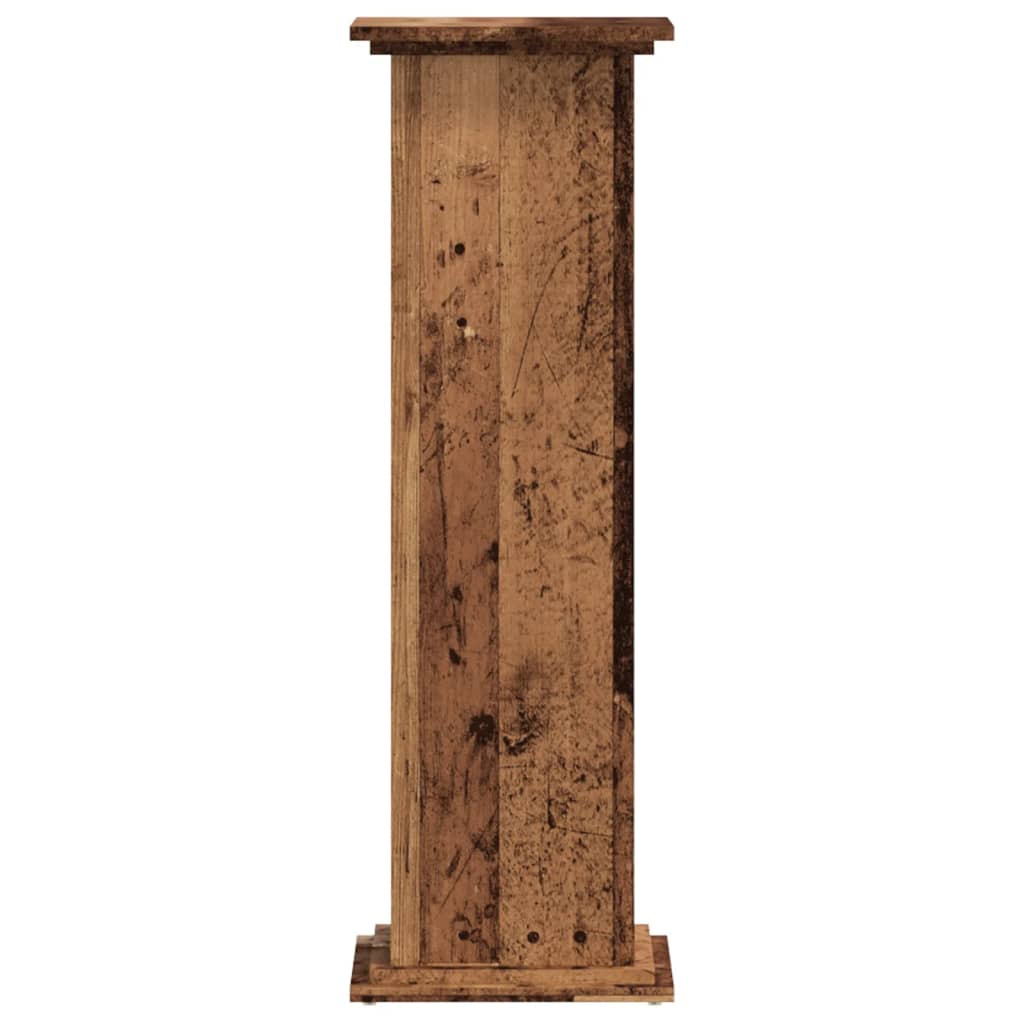 Stojan Na Rostliny Old Wood 33 X 33 X 100 Cm Kompozitní Dřevo