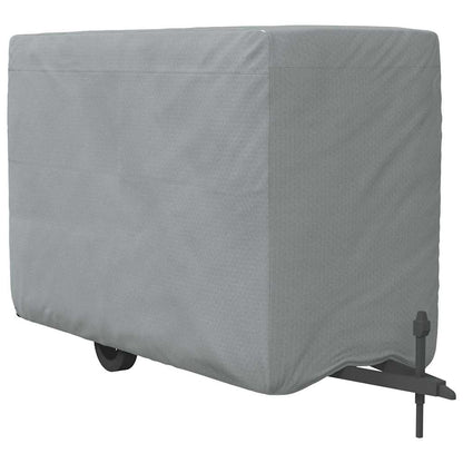 Plachta Pro Přívěs Na Koně Šedá 334X148X230 Cm Netkaná Textilie