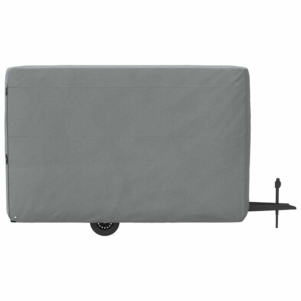 Plachta Pro Přívěs Na Koně Šedá 334X148X230 Cm Netkaná Textilie