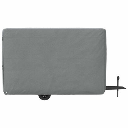Plachta Pro Přívěs Na Koně Šedá 334X148X230 Cm Netkaná Textilie