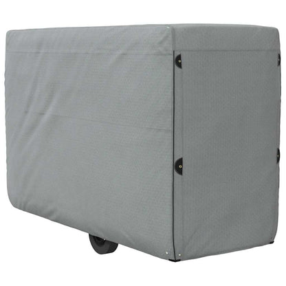 Plachta Pro Přívěs Na Koně Šedá 334X148X230 Cm Netkaná Textilie