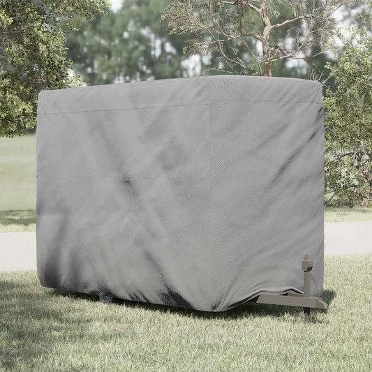 Plachta Pro Přívěs Na Koně Šedá 334X148X230 Cm Netkaná Textilie