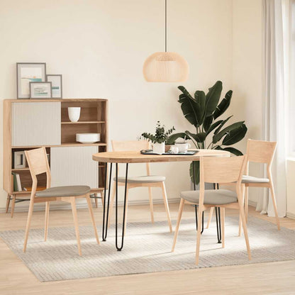 Stolové Nohy Do Vlásenkovými 4 Ks Černé Masivní Oceli Černá