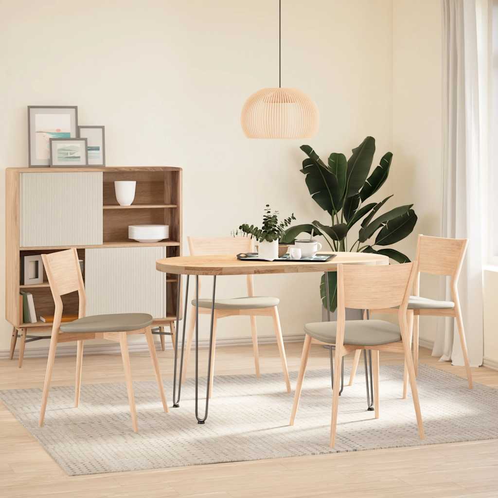 Stolové Nohy Do Vlásenkovými 4 Ks Masivní Oceli Přírodní