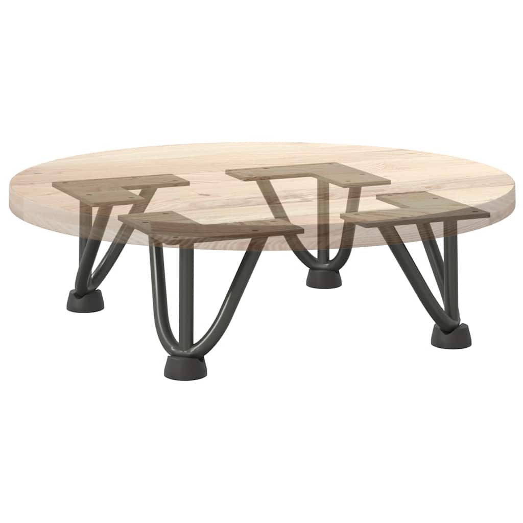 Stolové Nohy Do Vlásenkovými 4Ks 10Cm Masivní Oceli Antracitová